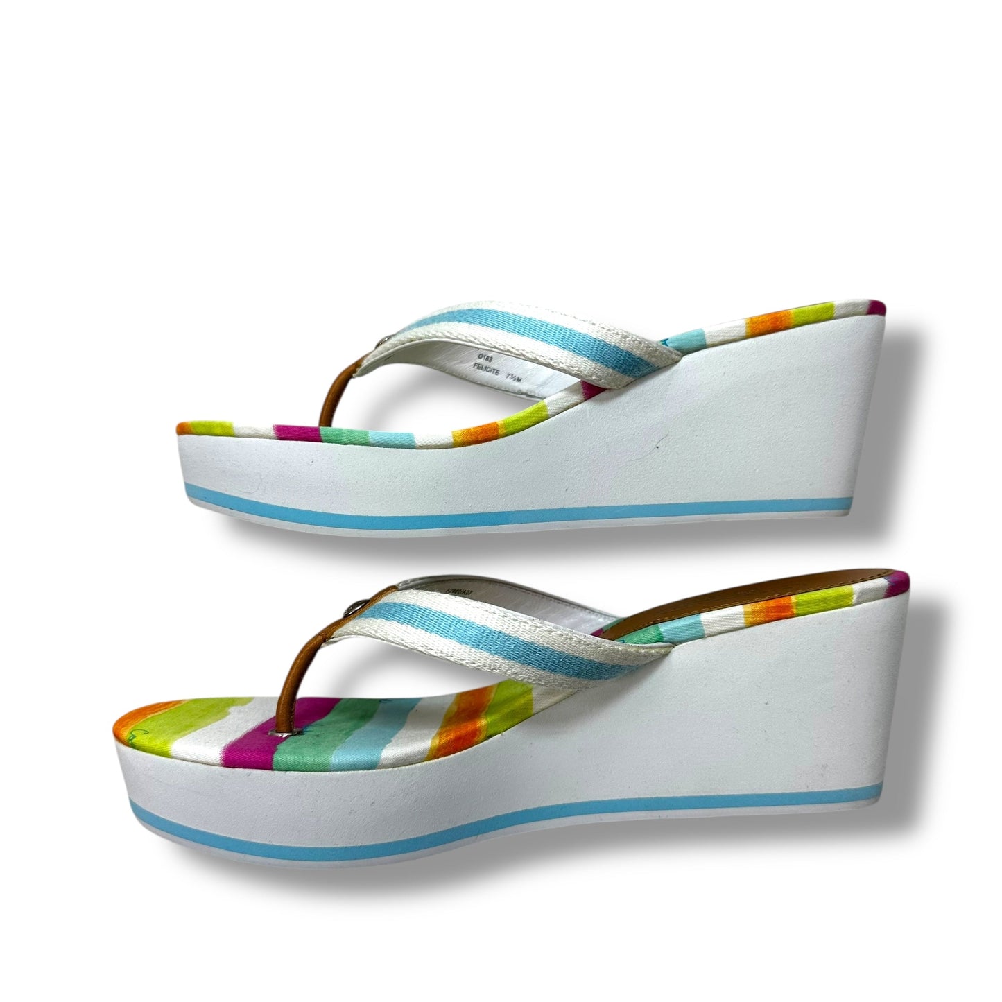 Shoes Heels Wedge By Coach In White, Size: 7.5