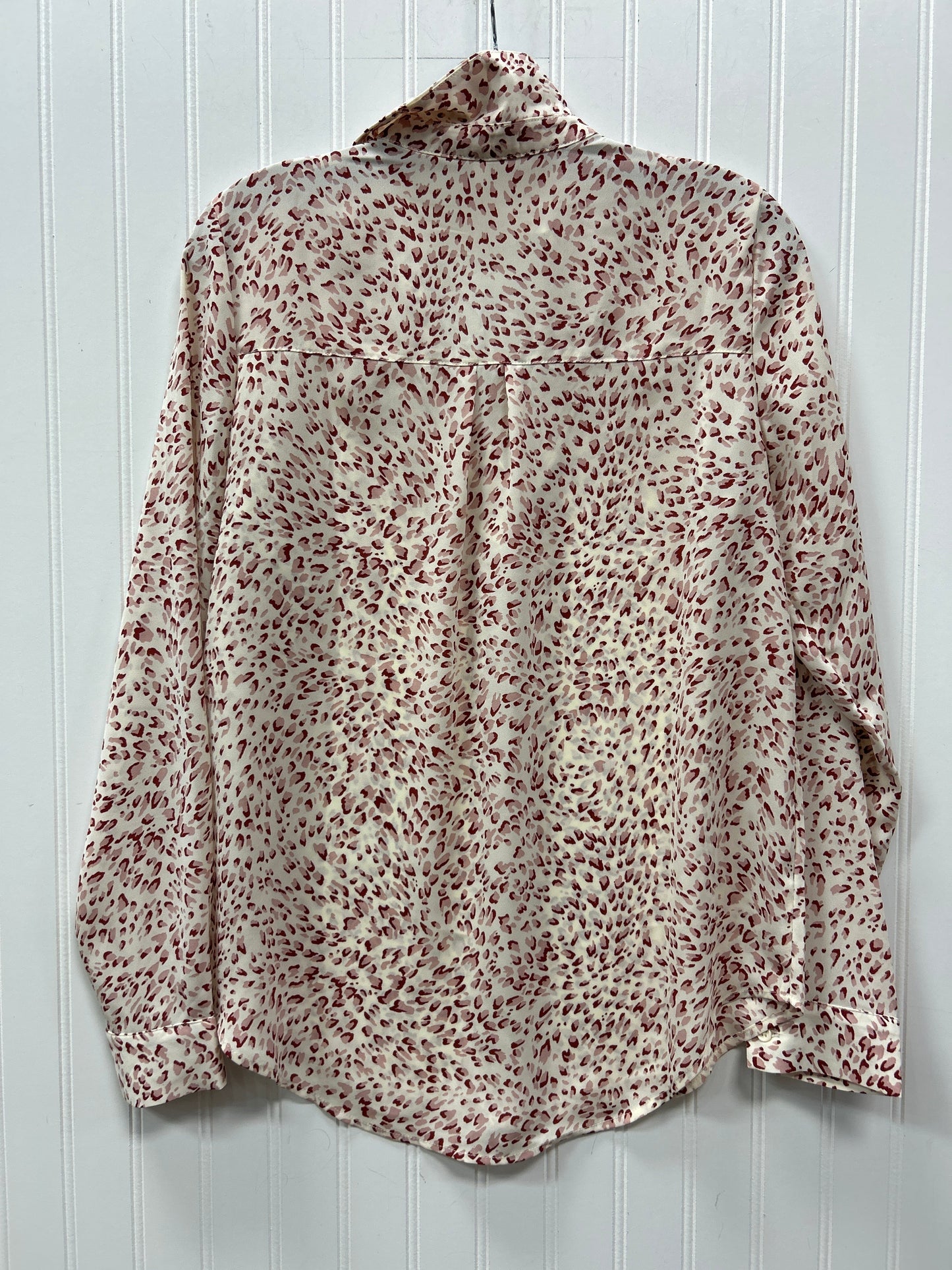 Blouse Ls By Maurices In Red & White, Size:S