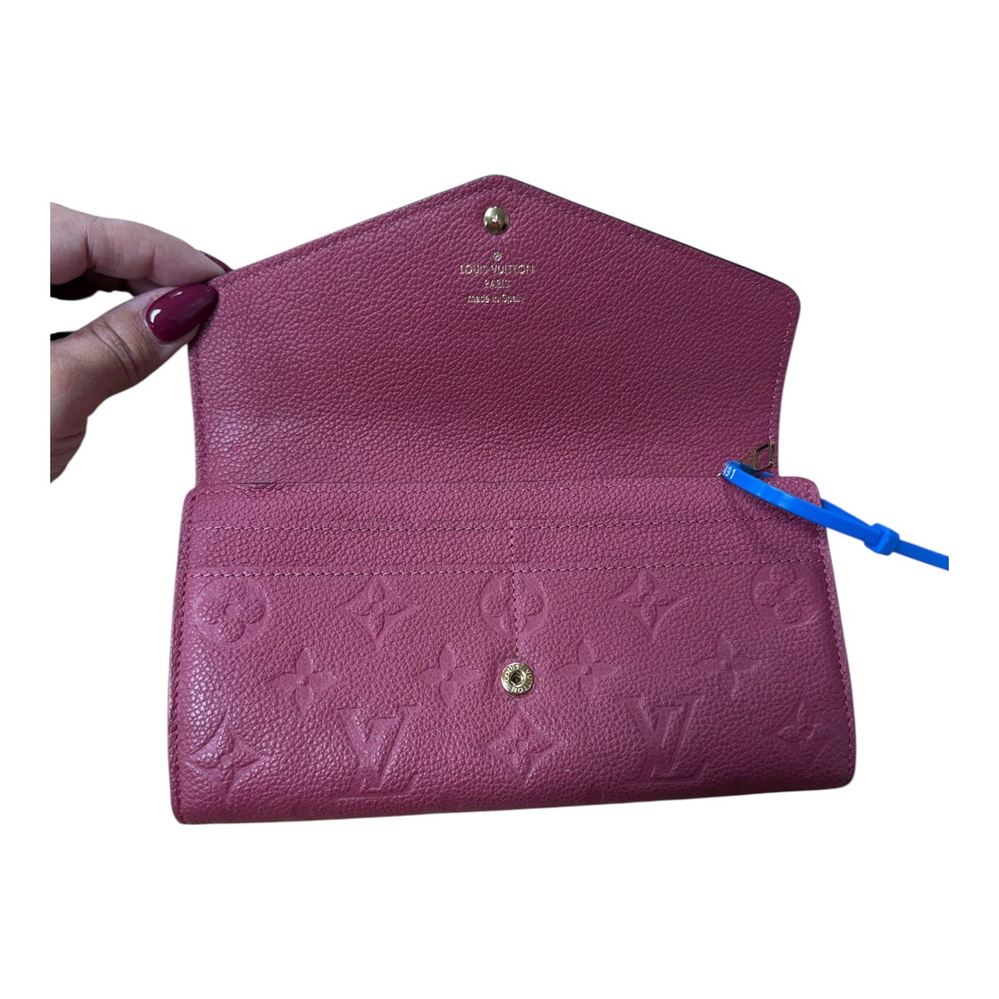 Wallet Luxury Designer By Louis Vuitton In Pink, Size:Medium