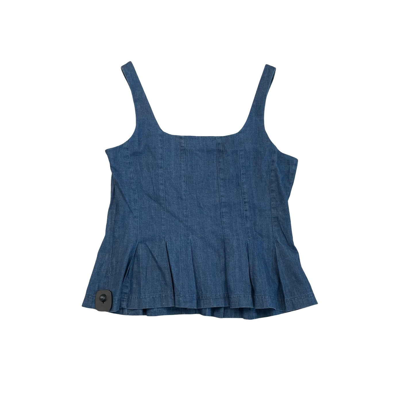 Top Sleeveless By Banana Republic In Blue Denim, Size:12
