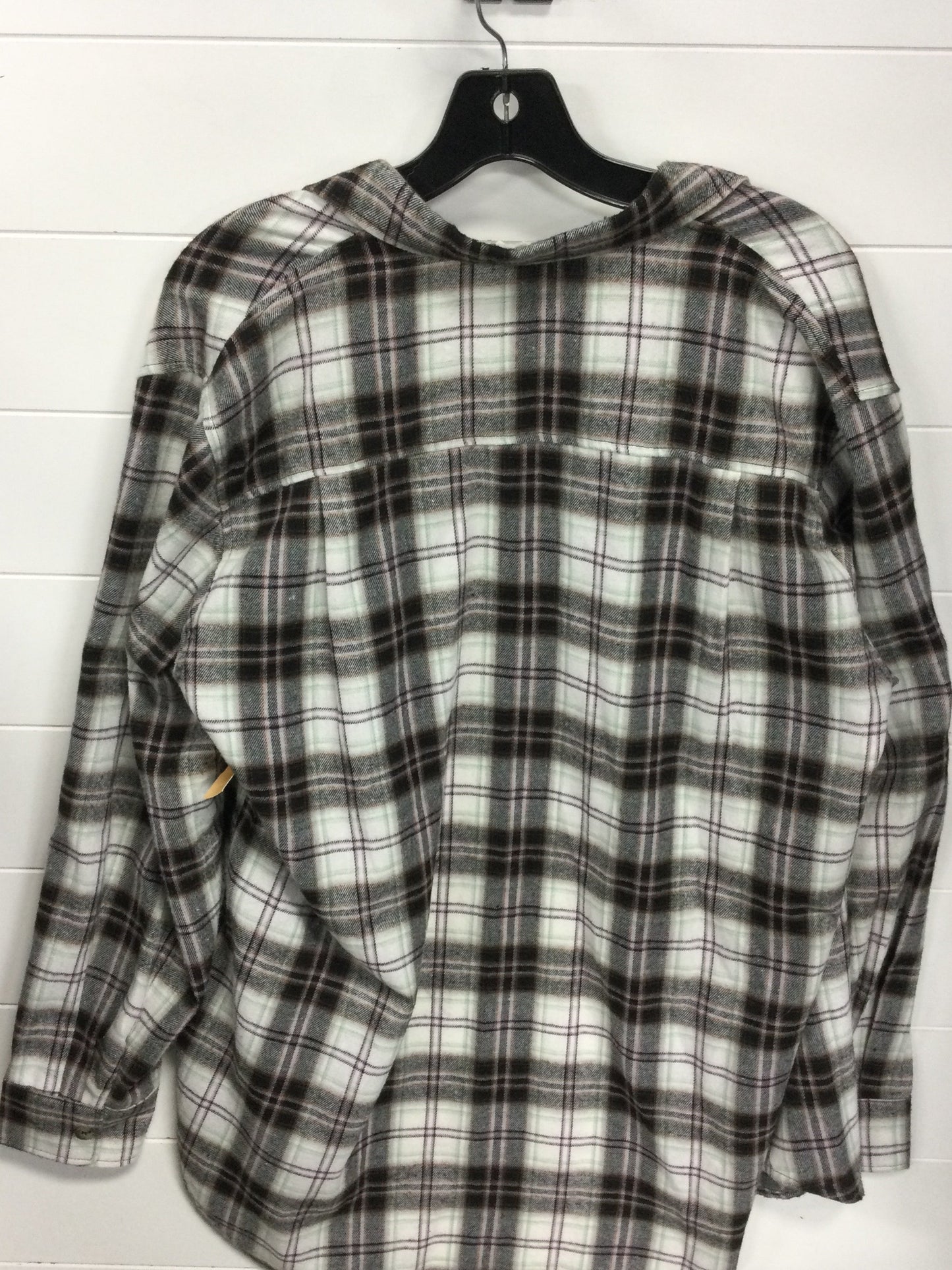Top Ls By La Miel In Plaid Pattern, Size:S