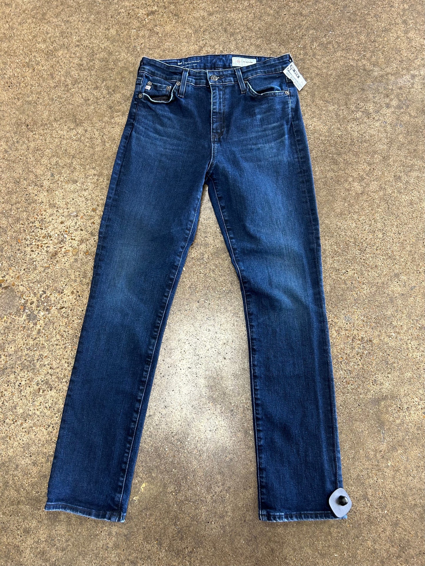 Jeans Straight By Adriano Goldschmied In Blue Denim, Size:6