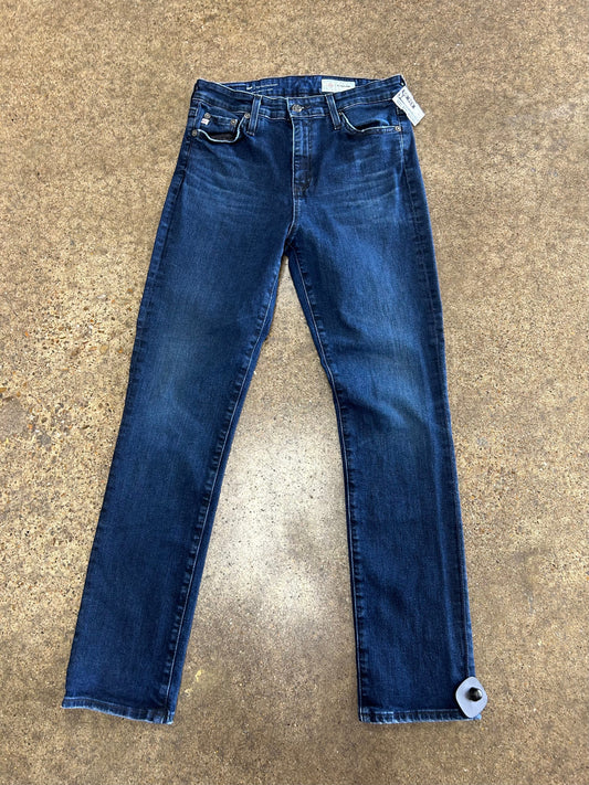 Jeans Straight By Adriano Goldschmied In Blue Denim, Size:6