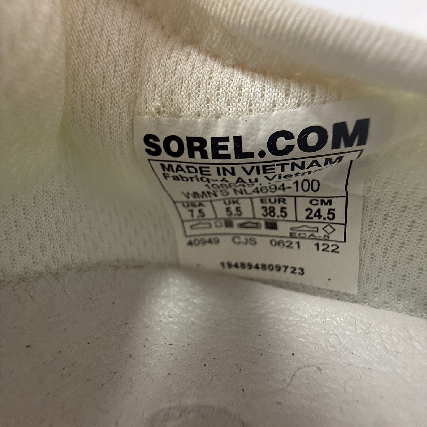 Kinetic Impact Lace Sneakers By Sorel In White, Size: 7.5