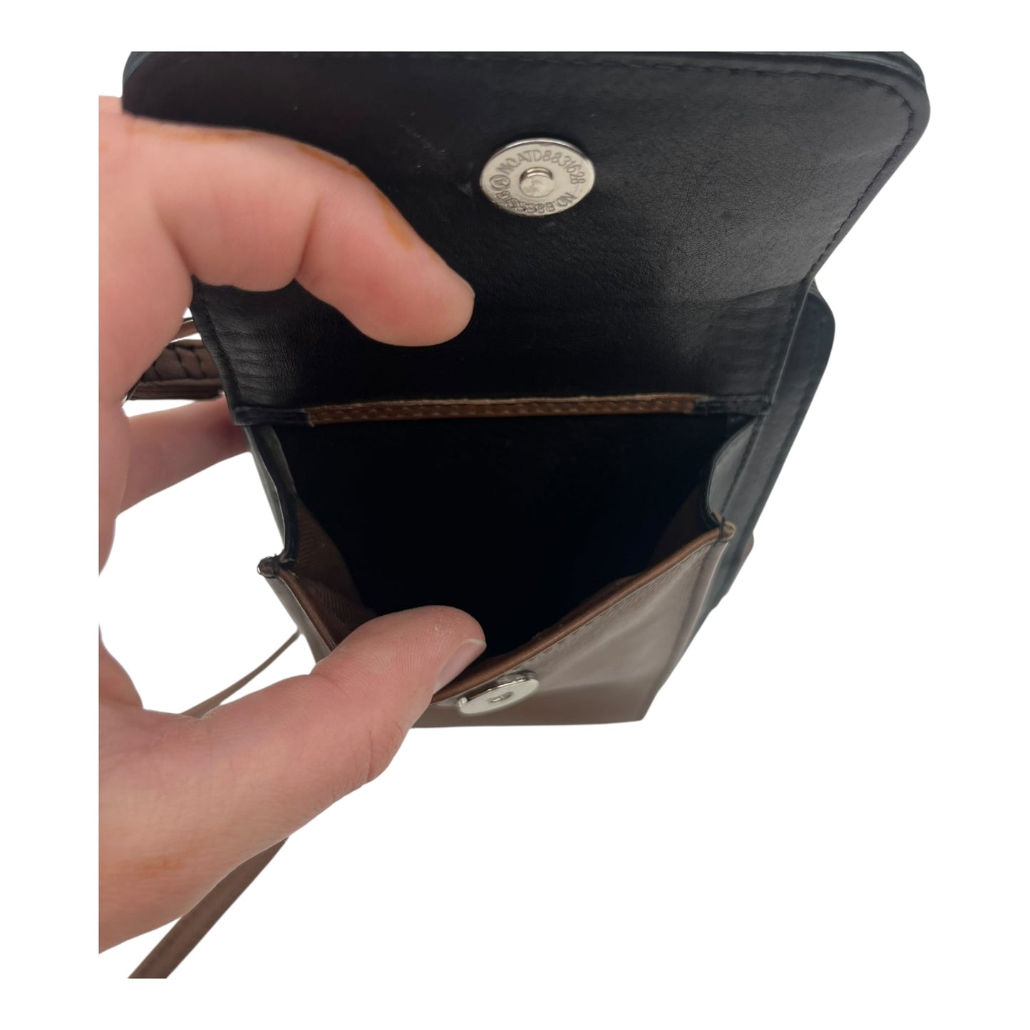 Crossbody Leather By Clothes Mentor In Brown, Size:Small