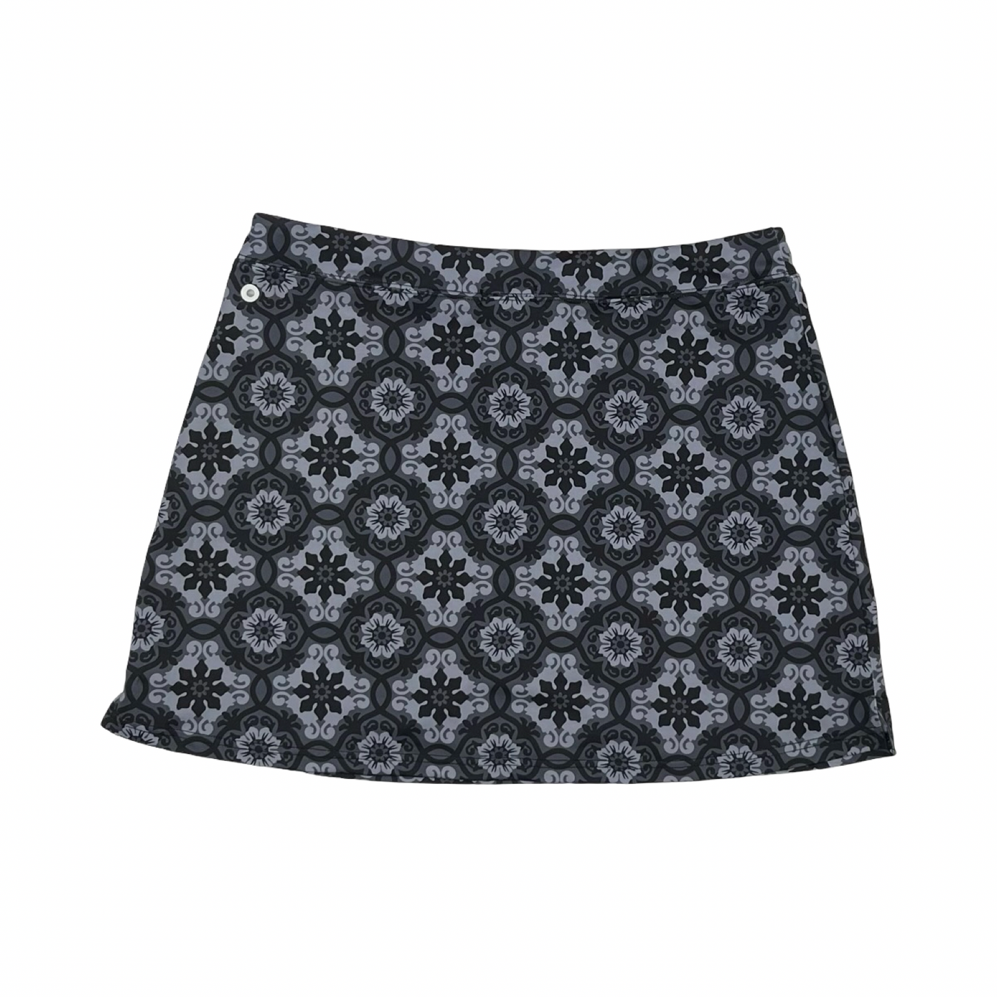 Athletic Skort By Ekouaer In Black & Grey, Size:Xxl