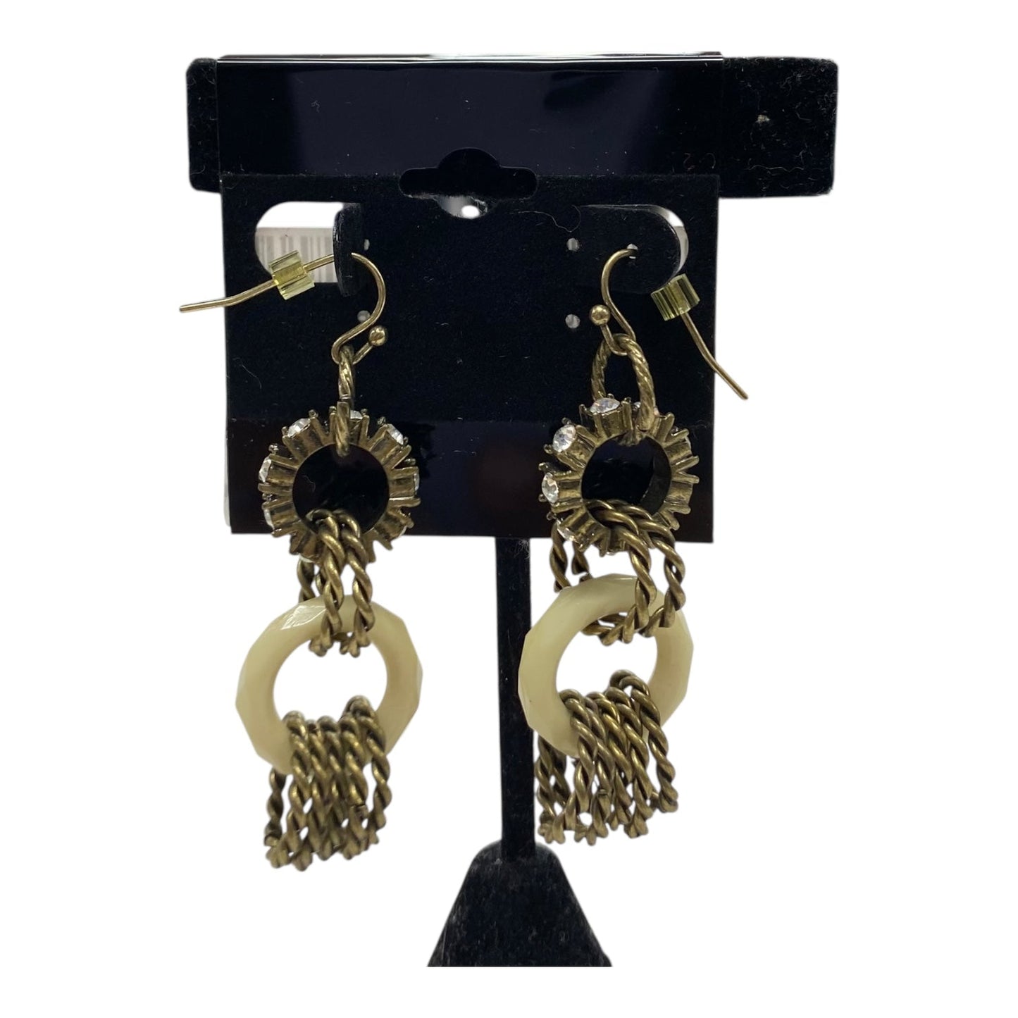 EARRINGS DANGLE/DROP by LIA SOPHIA in GOLD & TAN