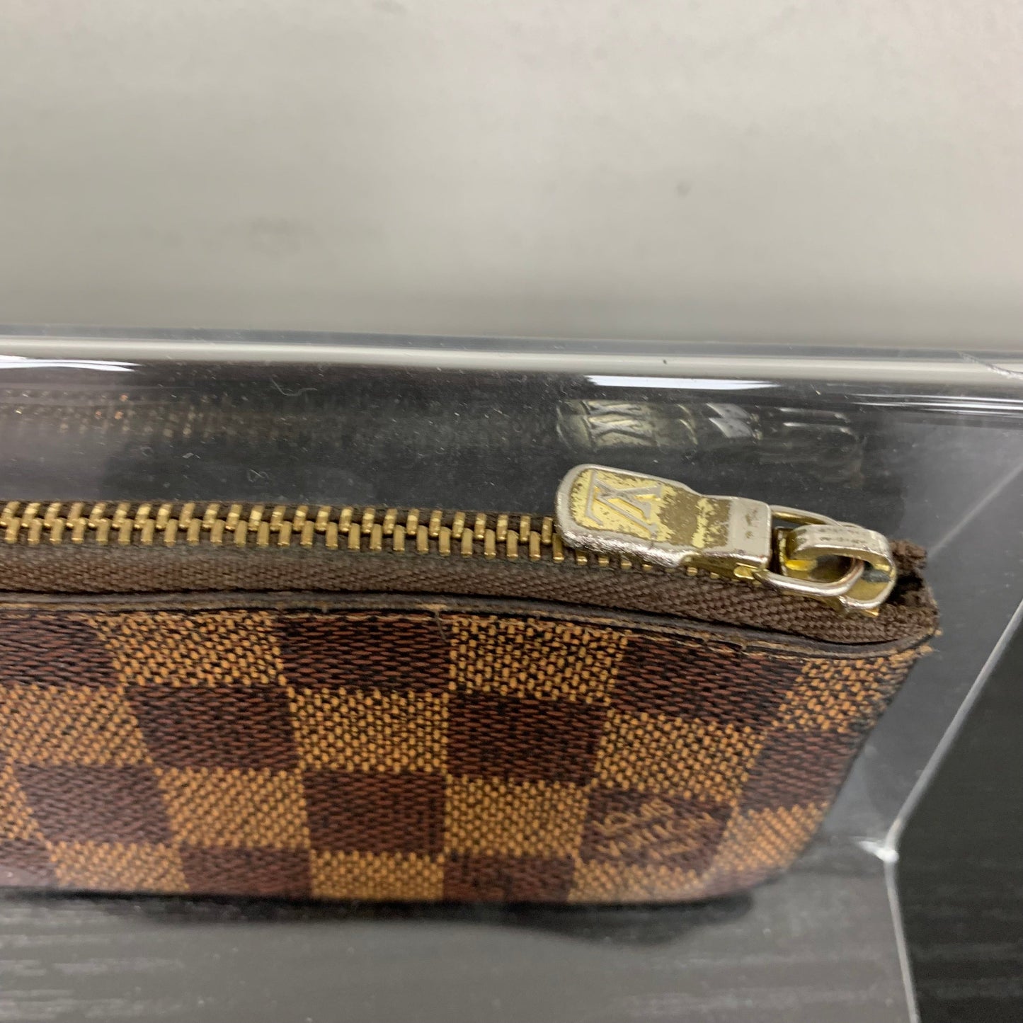 Coin Purse Luxury Designer By Louis Vuitton In Checkered Pattern, Size:Small