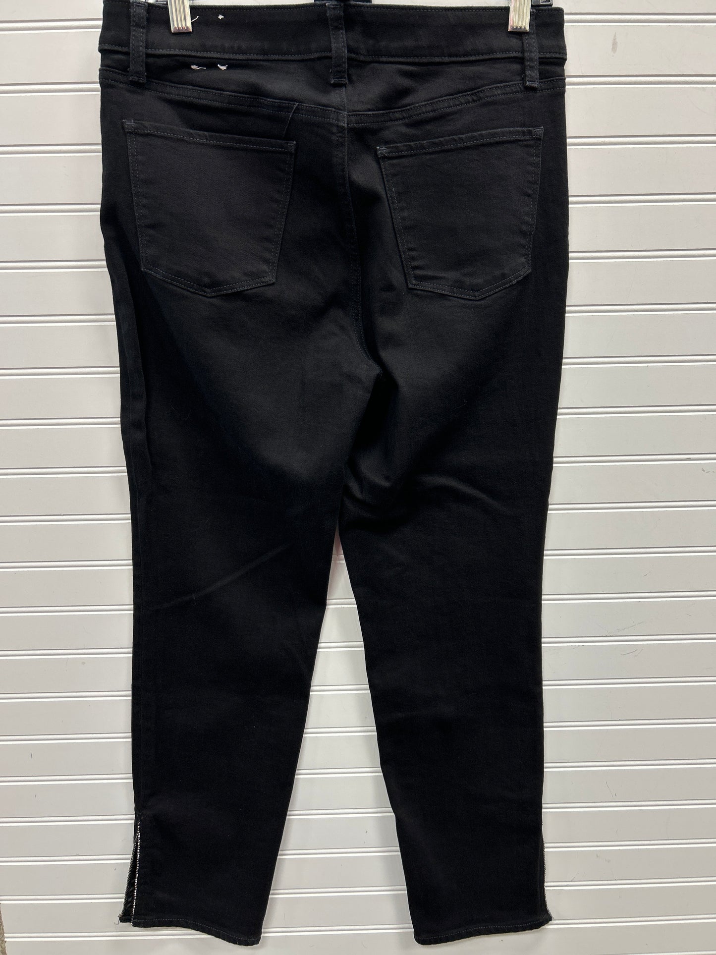 Jeans Skinny By Talbots In Black Denim, Size:10