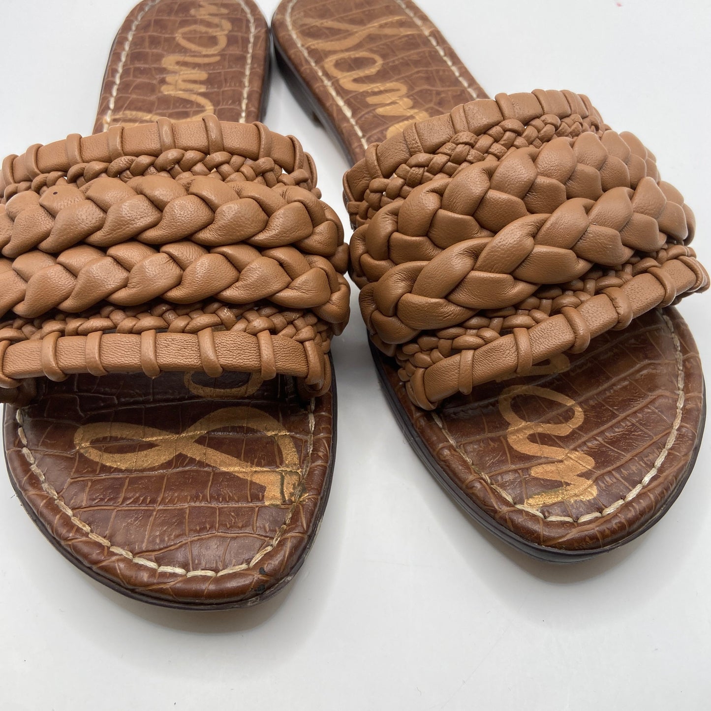 Sandals Flats By Sam Edelman In Brown, Size: 10