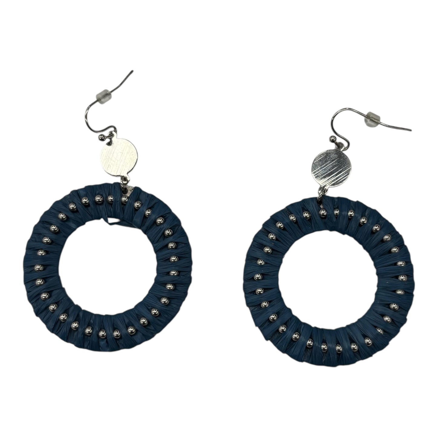 EARRINGS DANGLE/DROP by CLOTHES MENTOR In BLUE & SILVER