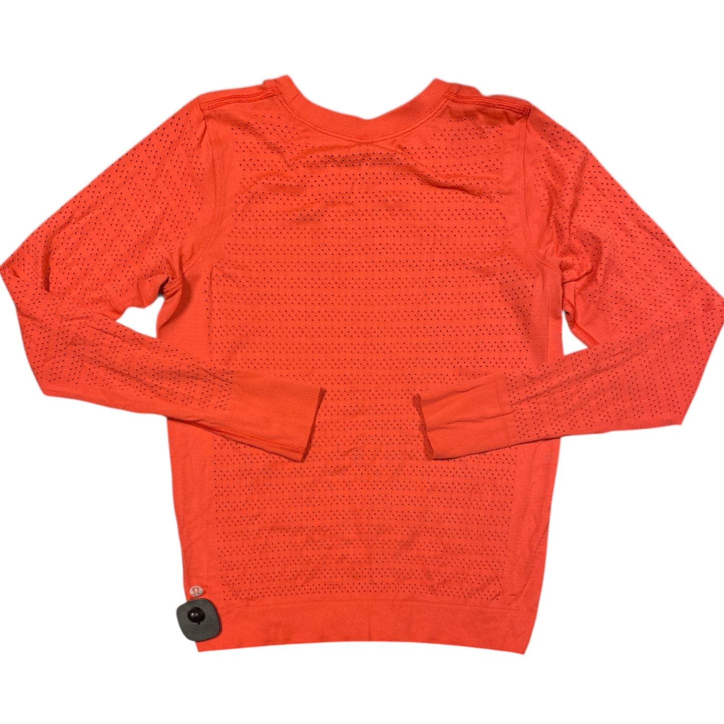 Athletic Top Ls Collar By Lululemon In Orange, Size:S
