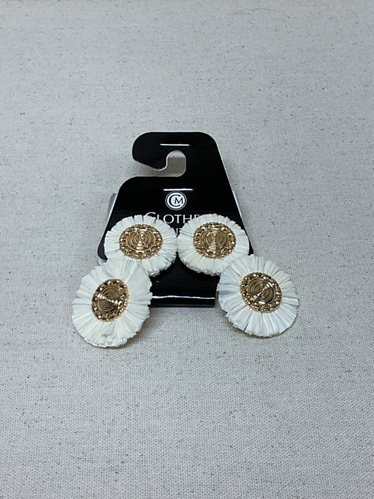 Earrings Dangle/Drop By Clothes Mentor In Cream