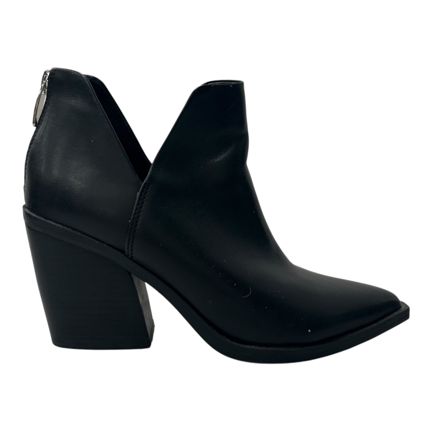 Boots Leather By Steve Madden In Black, Size:6.5