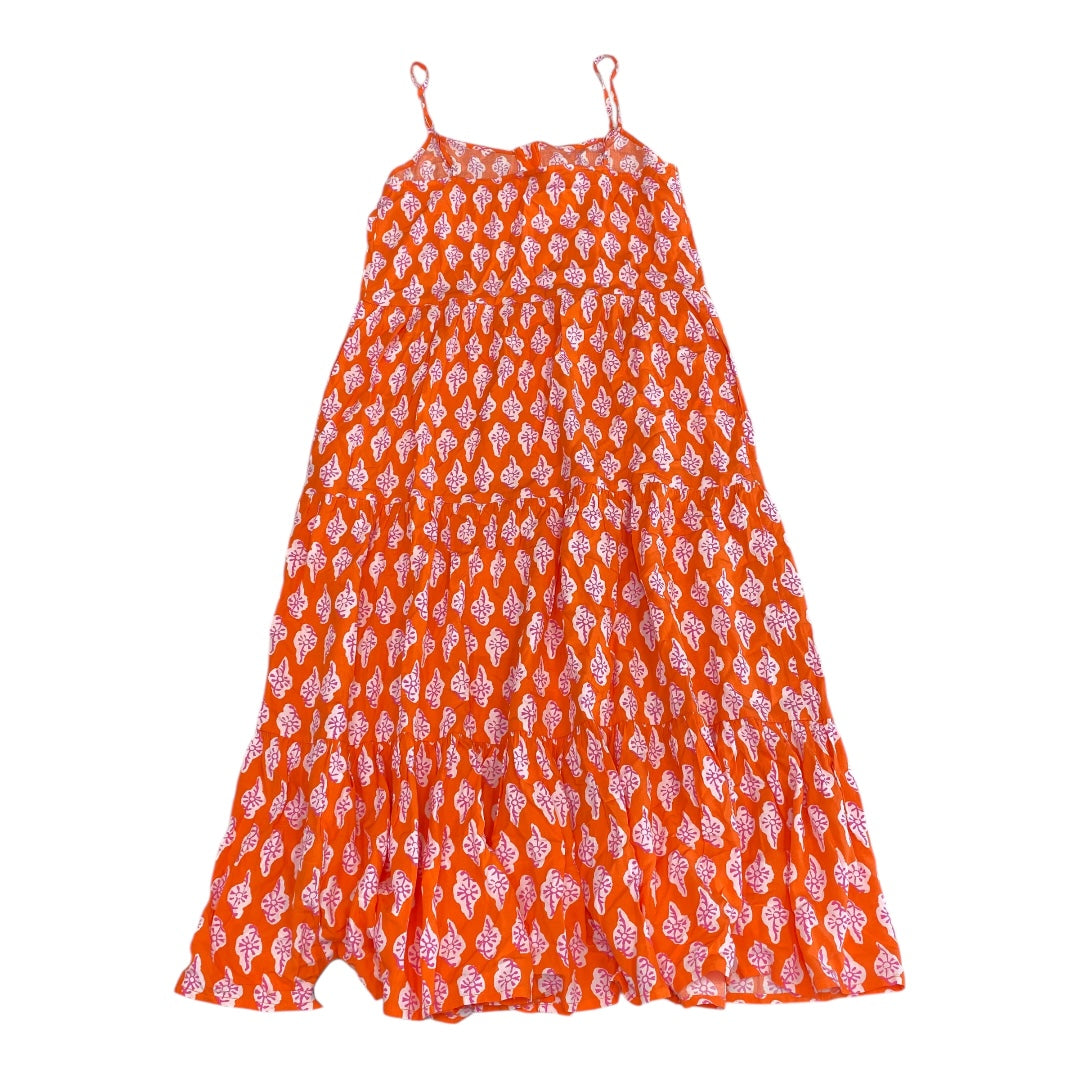 Dress Casual Maxi By J. Crew In Orange, Size:4