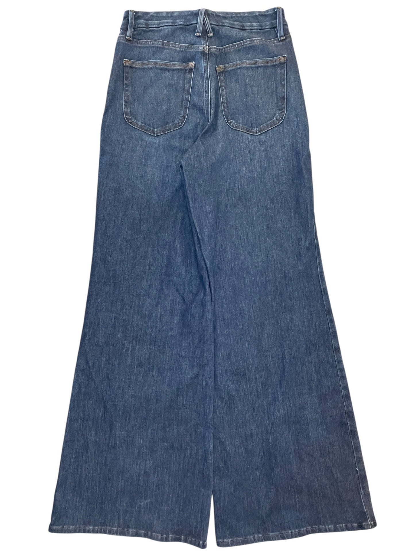 Jeans Wide Leg By Good American In Blue Denim, Size:8