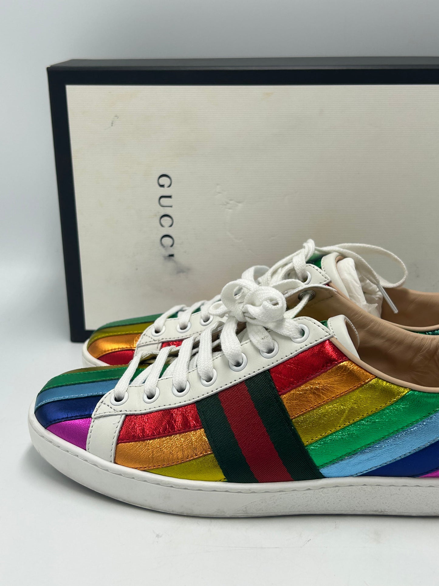 Gucci Designer Luxury Trainers Size: 7 (37)