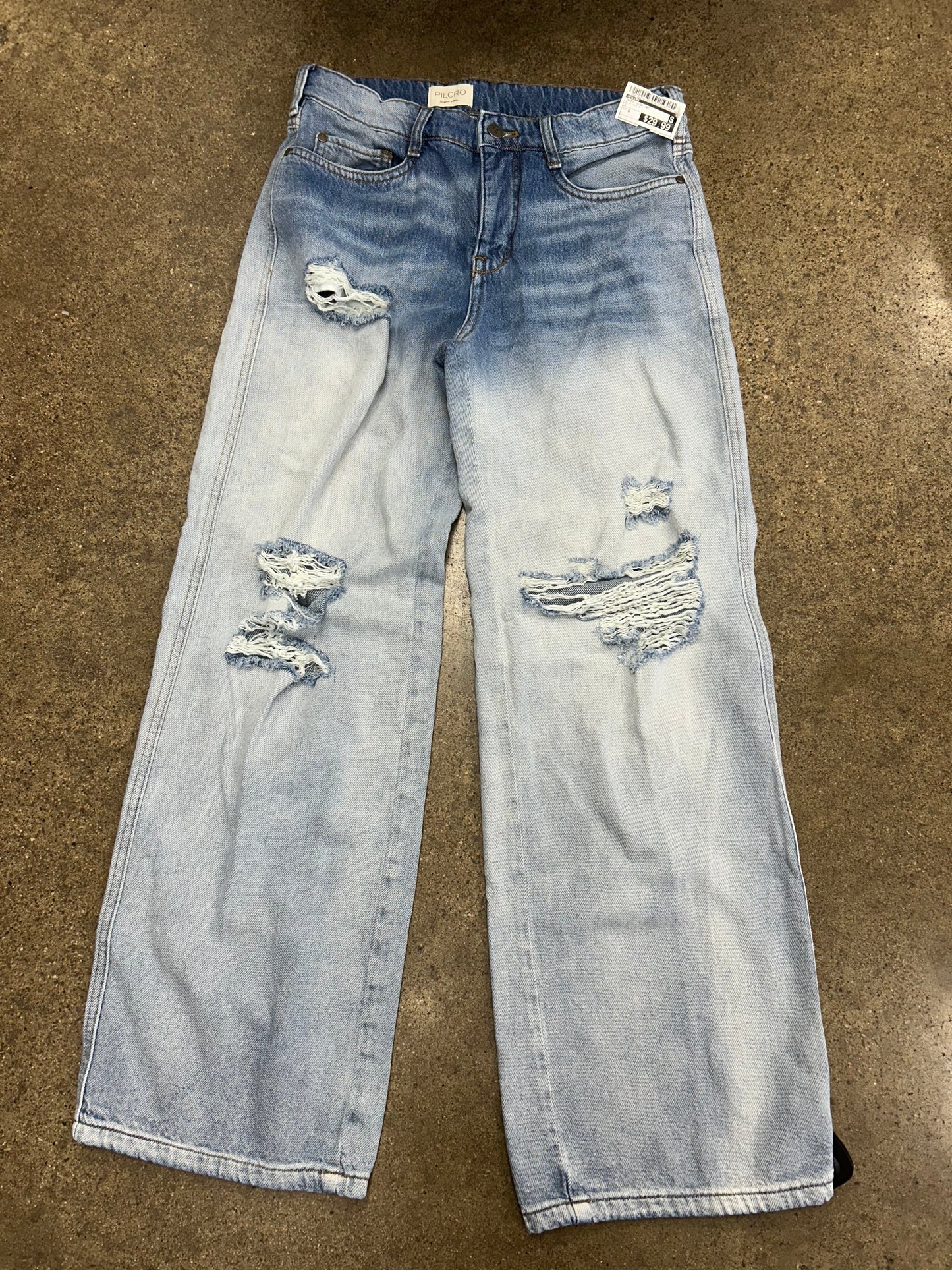 JEANS WIDE LEG by PILCRO In BLUE DENIM, Size: 6