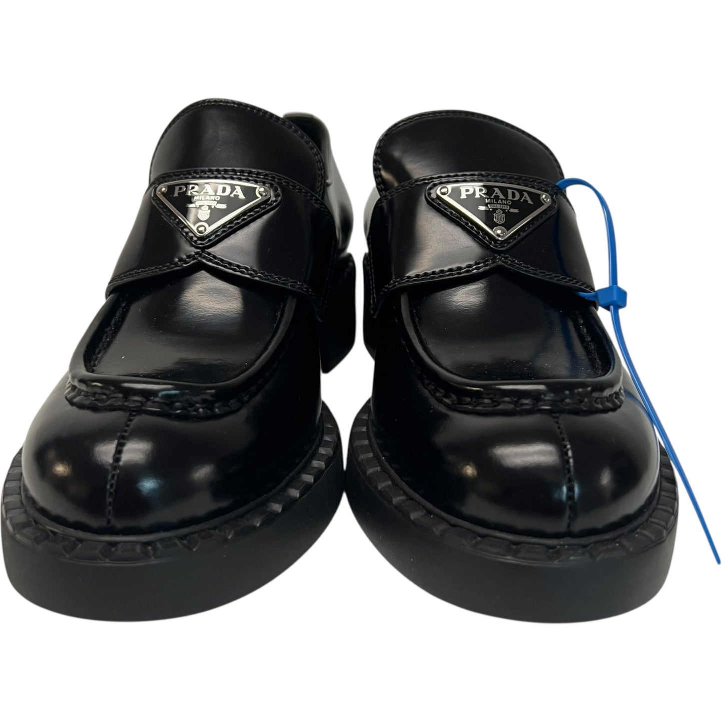 Shoes Luxury Designer By Prada In Black, Size: 6