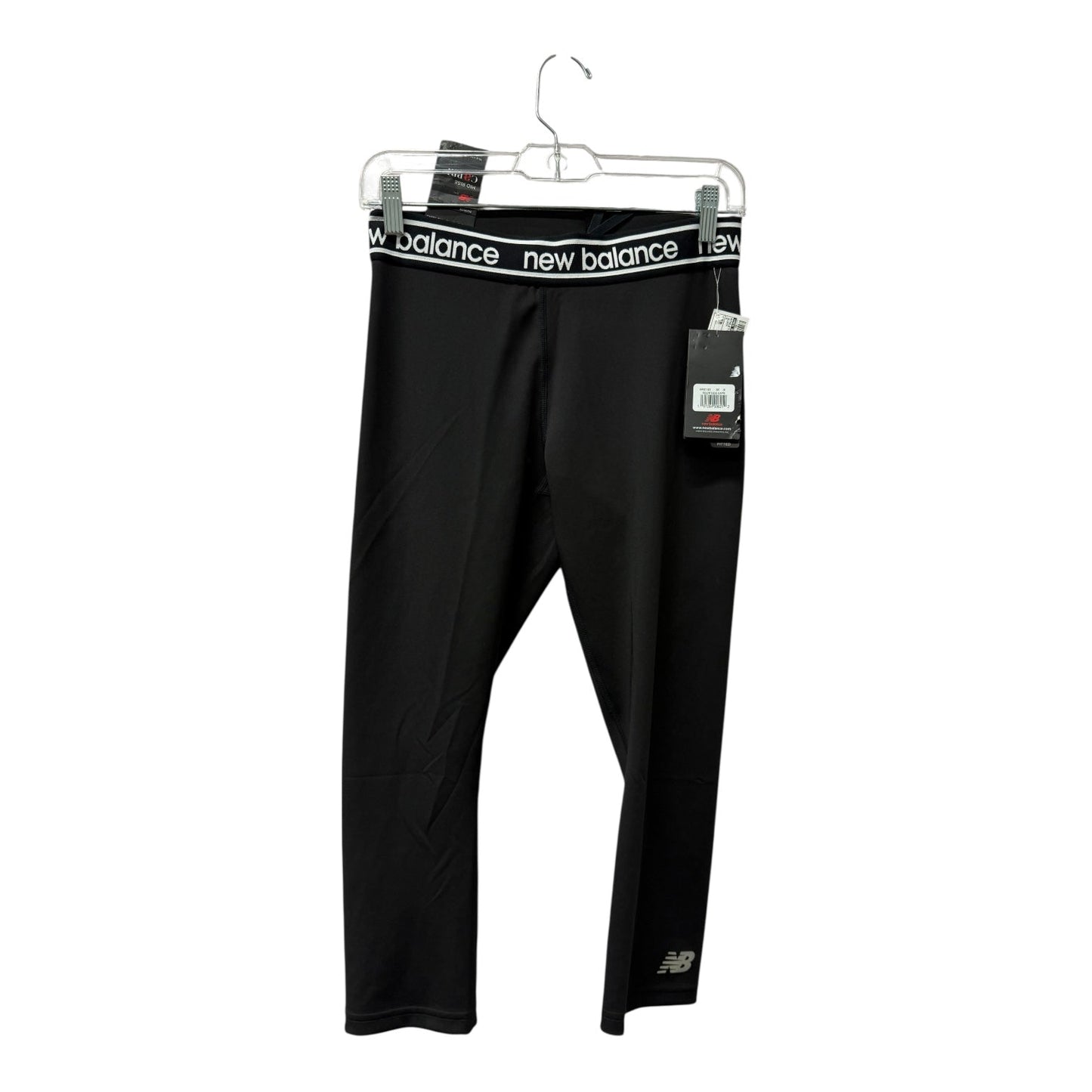 Athletic Leggings By New Balance In Black, Size:M