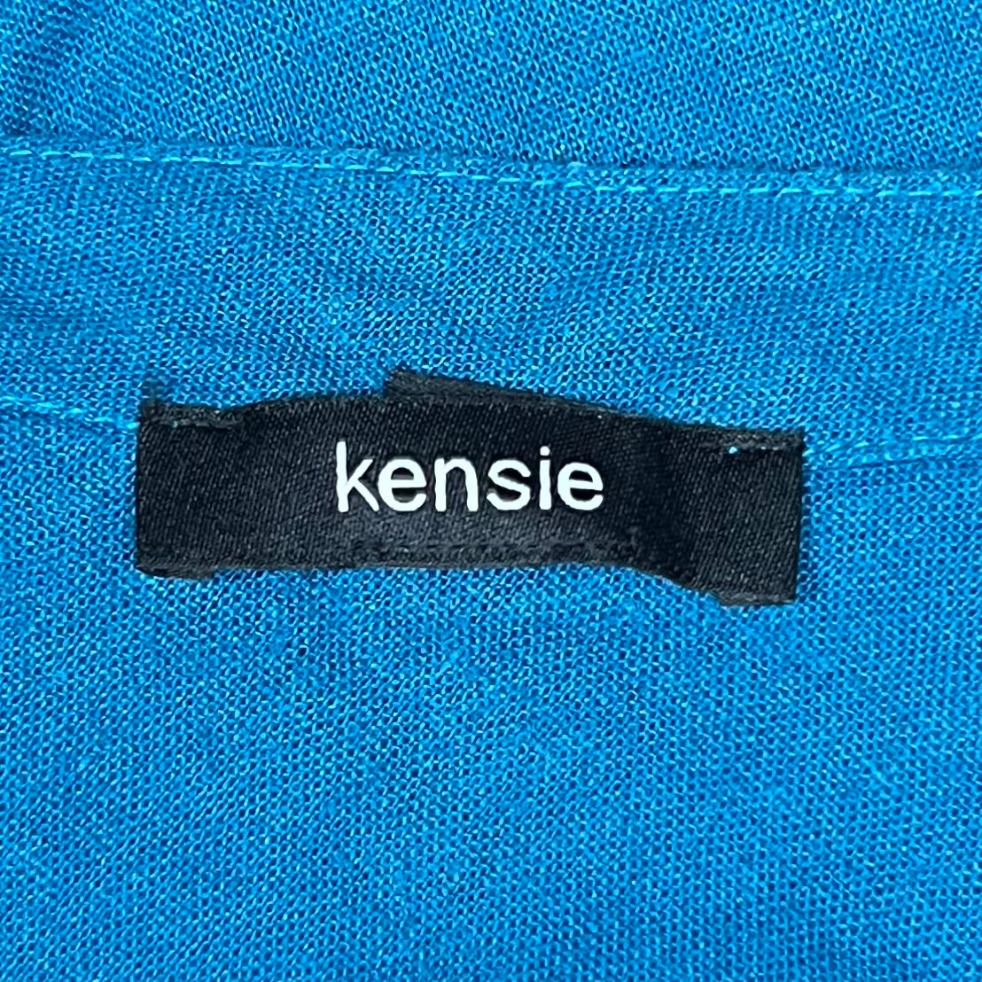 Top Short Sleeve Basic By Kensie In Blue, Size: S