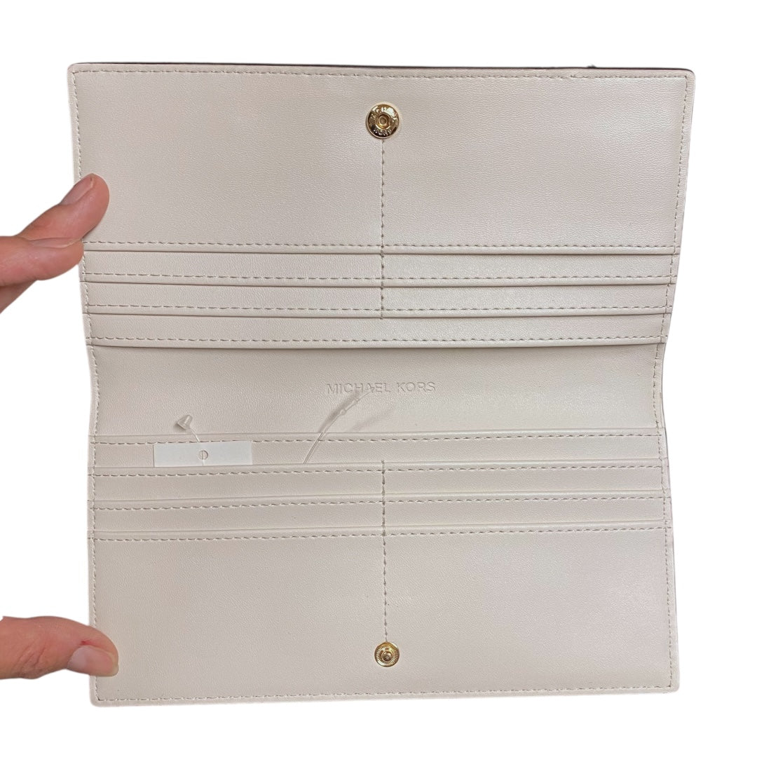 Wallet Designer By Michael Kors In Cream, Size:Medium