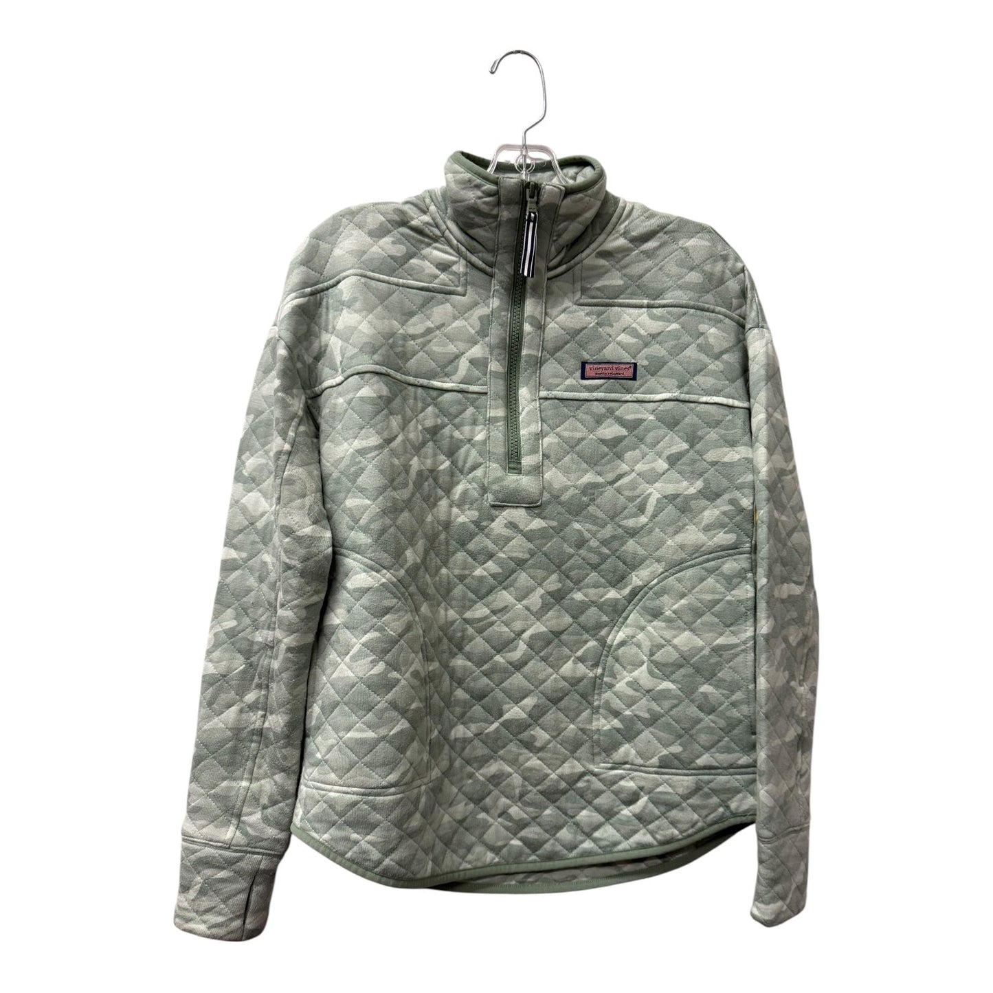 Sweatshirt Collar By Vineyard Vines In Green, Size:Xs