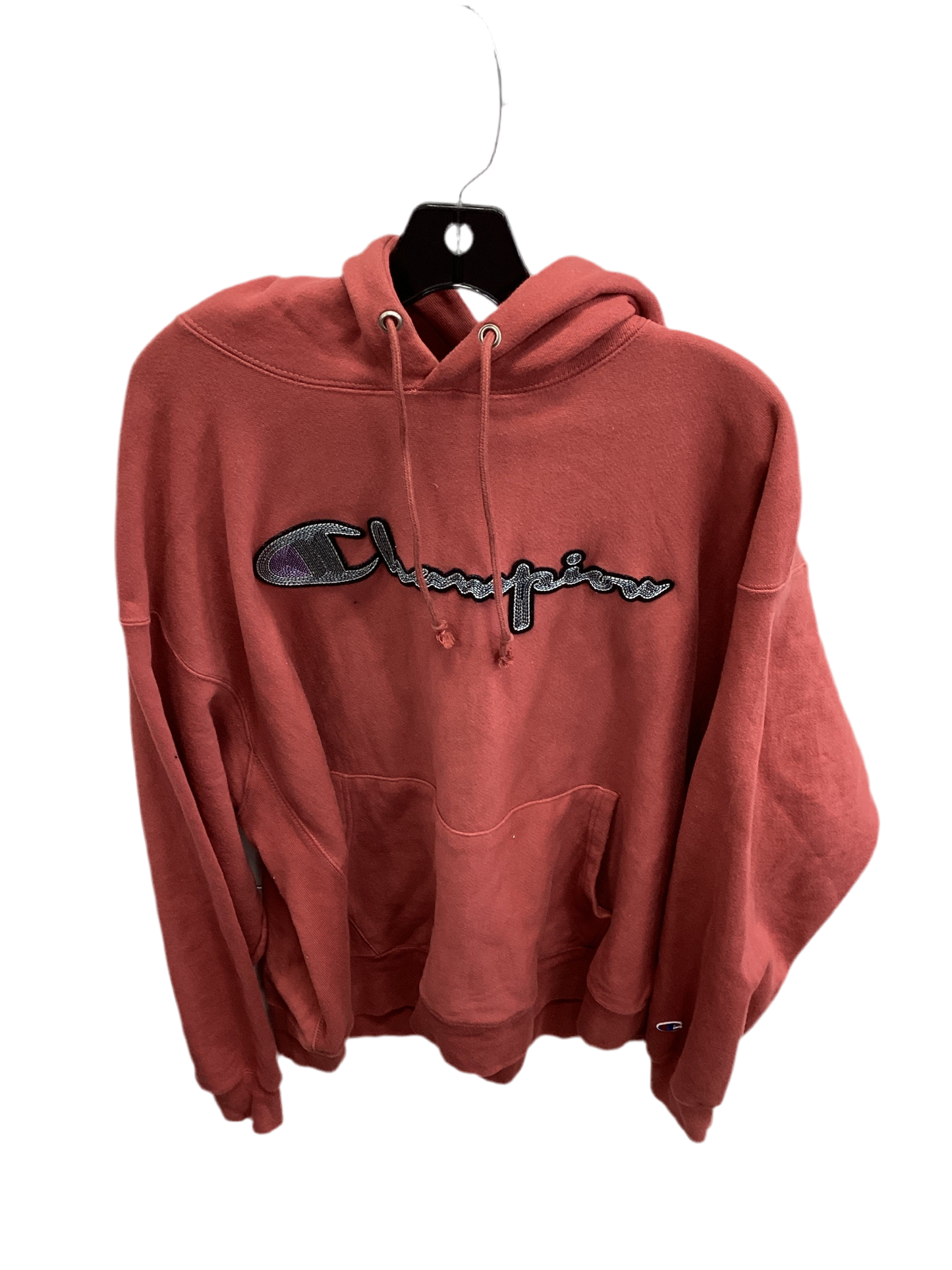 Athletic Sweatshirt Hoodie By Champion In Maroon, Size:2X