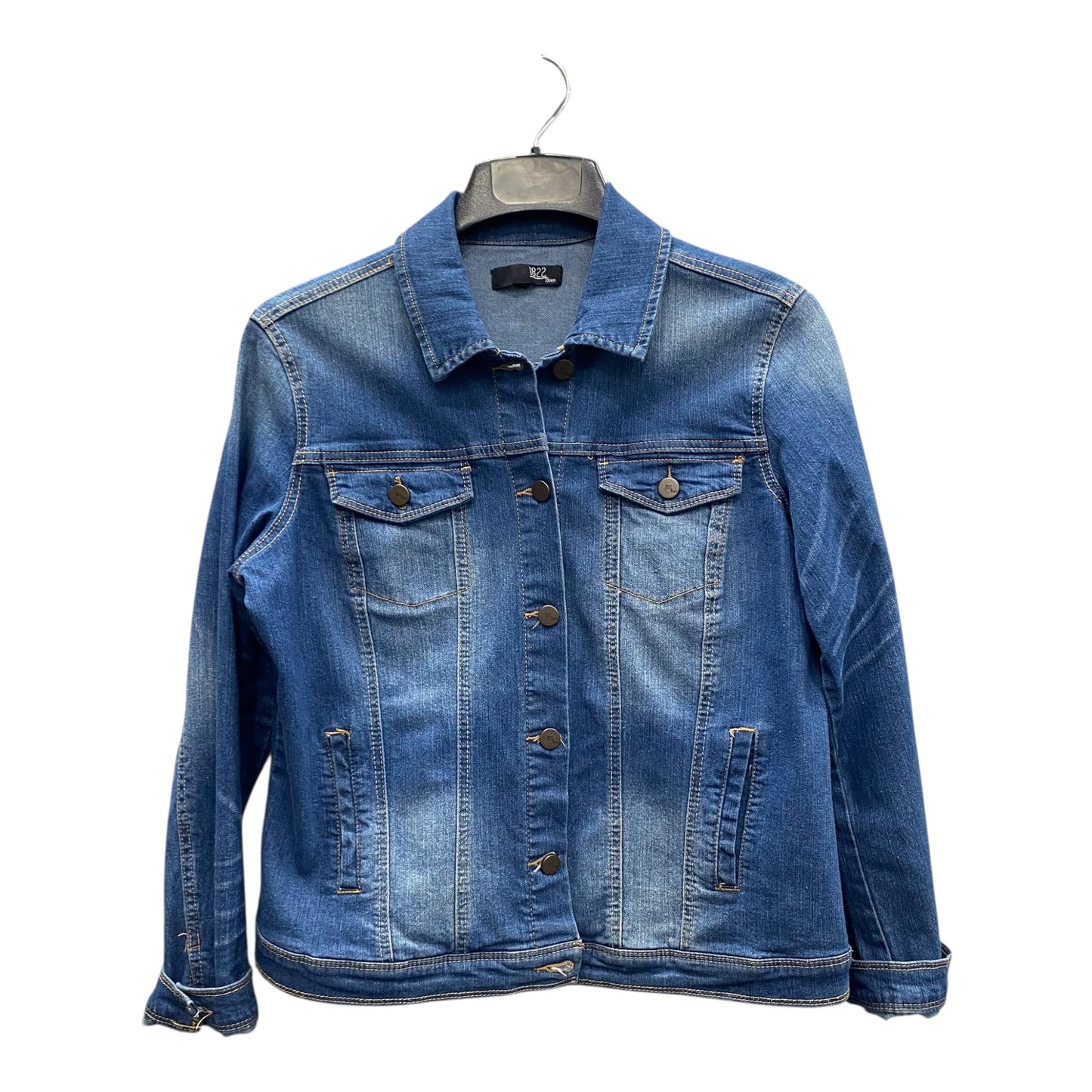 Jacket Denim By 1822 Denim In Blue Denim, Size:L