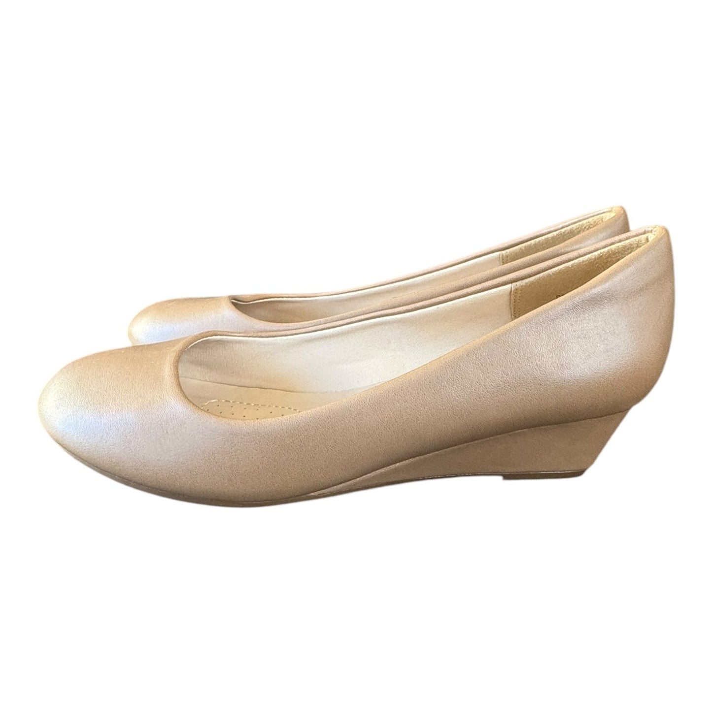 Shoes Heels Wedge By DREAM PAIRS In Tan, Size:8.5