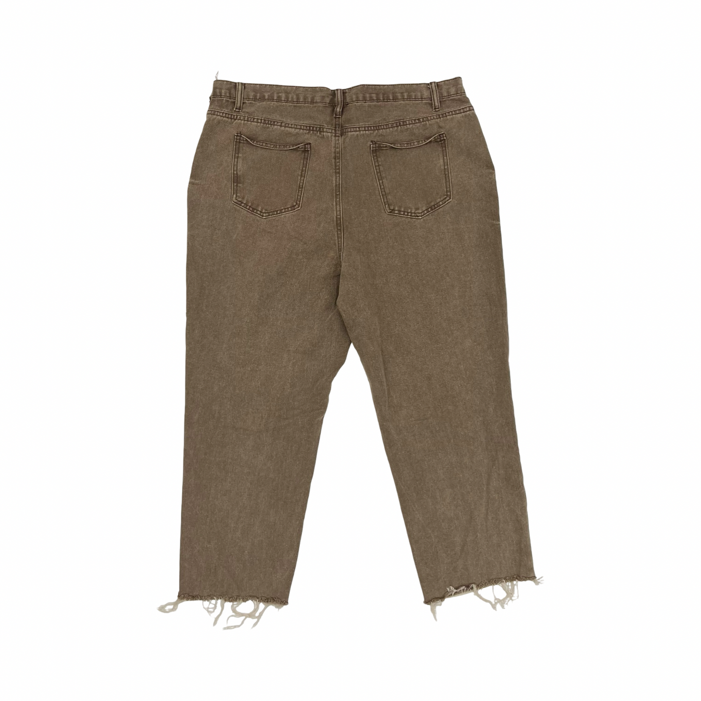 Mat Jeans By Cme In Brown Denim, Size:Xxl