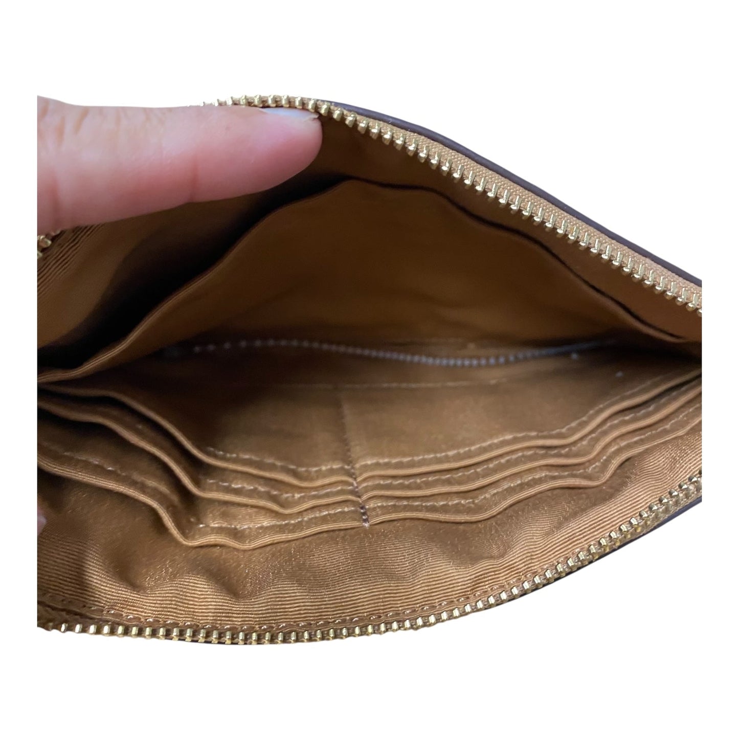 Wristlet Designer By Coach In Tan, Size:Medium