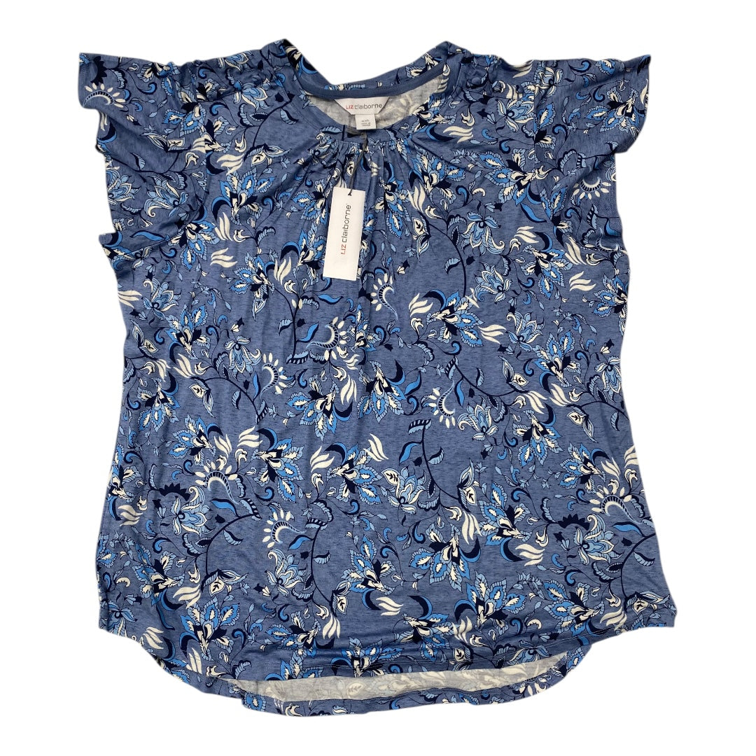 Top Sleeveless By Liz Claiborne In Blue, Size:Xxl