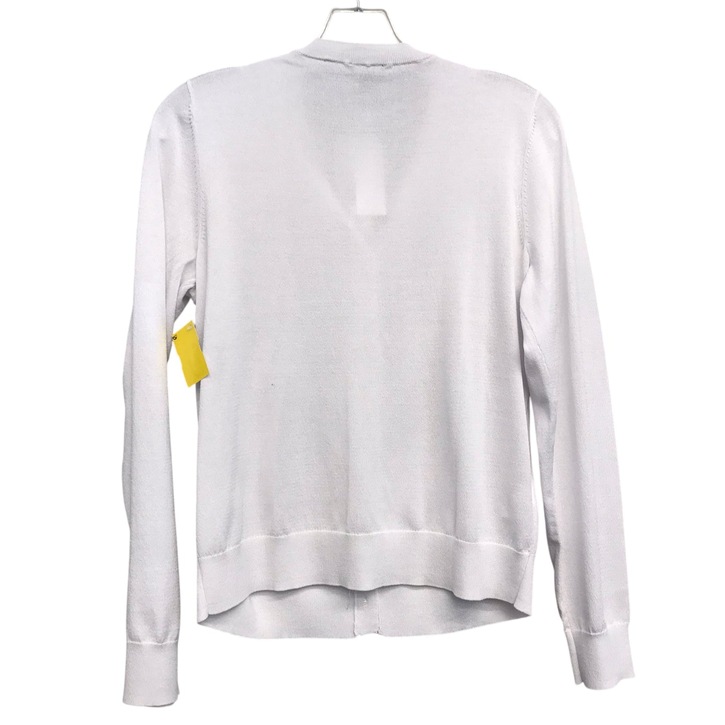 Sweater Cardigan By Ann Taylor In White, Size:M