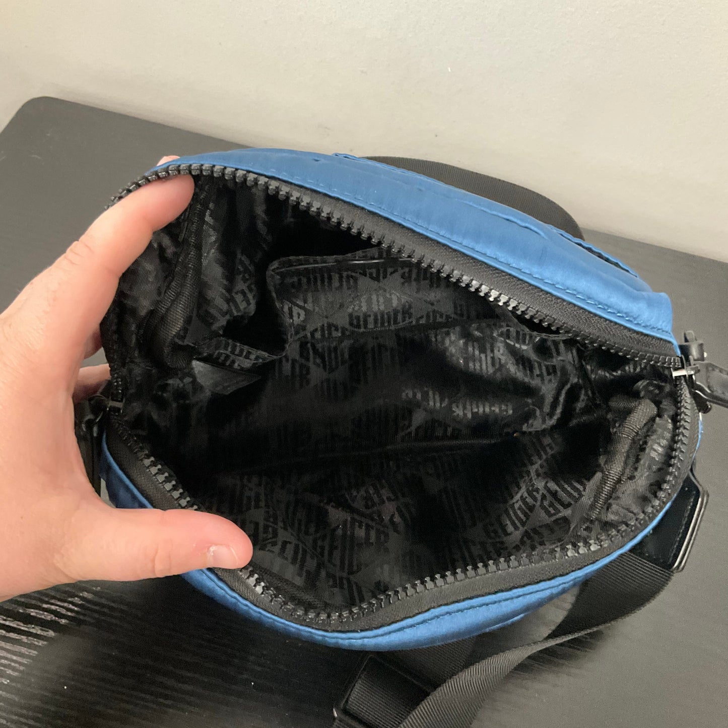 Crossbody Designer By Kurt Geiger In Blue, Size:Small