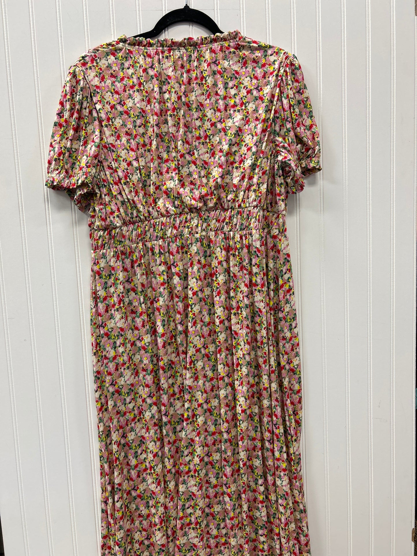 Dress Casual Maxi By Boden In Pink & Tan, Size:12P