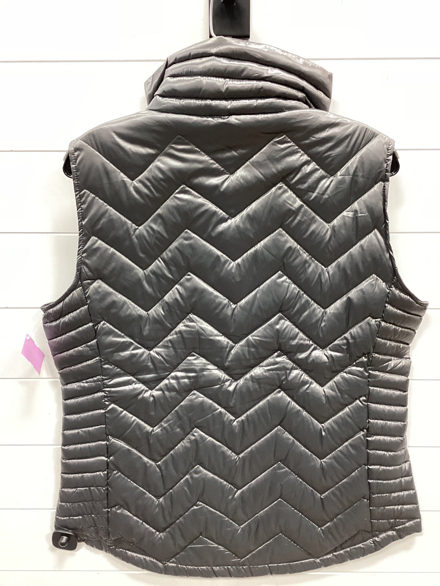 Vest Puffer & Quilted By Calvin Klein In Grey, Size:Xl
