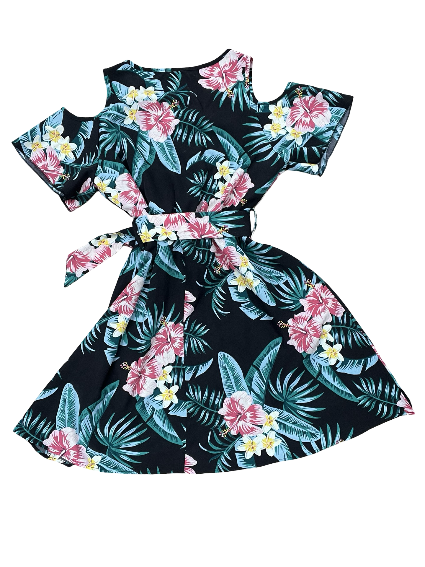 Dress Casual Midi By Clothes Mentor In Black & Green, Size:S