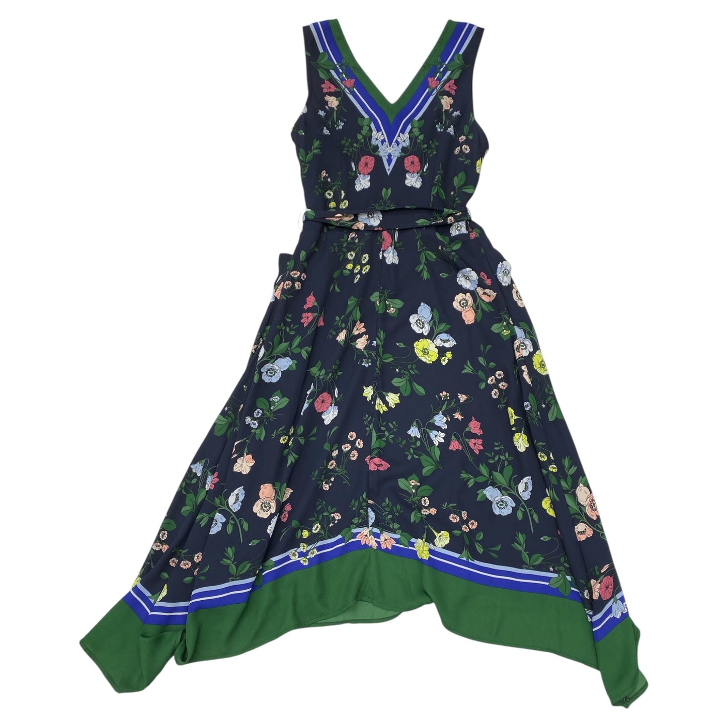 Dress Casual Midi By Ann Taylor In Multi, Size:2P