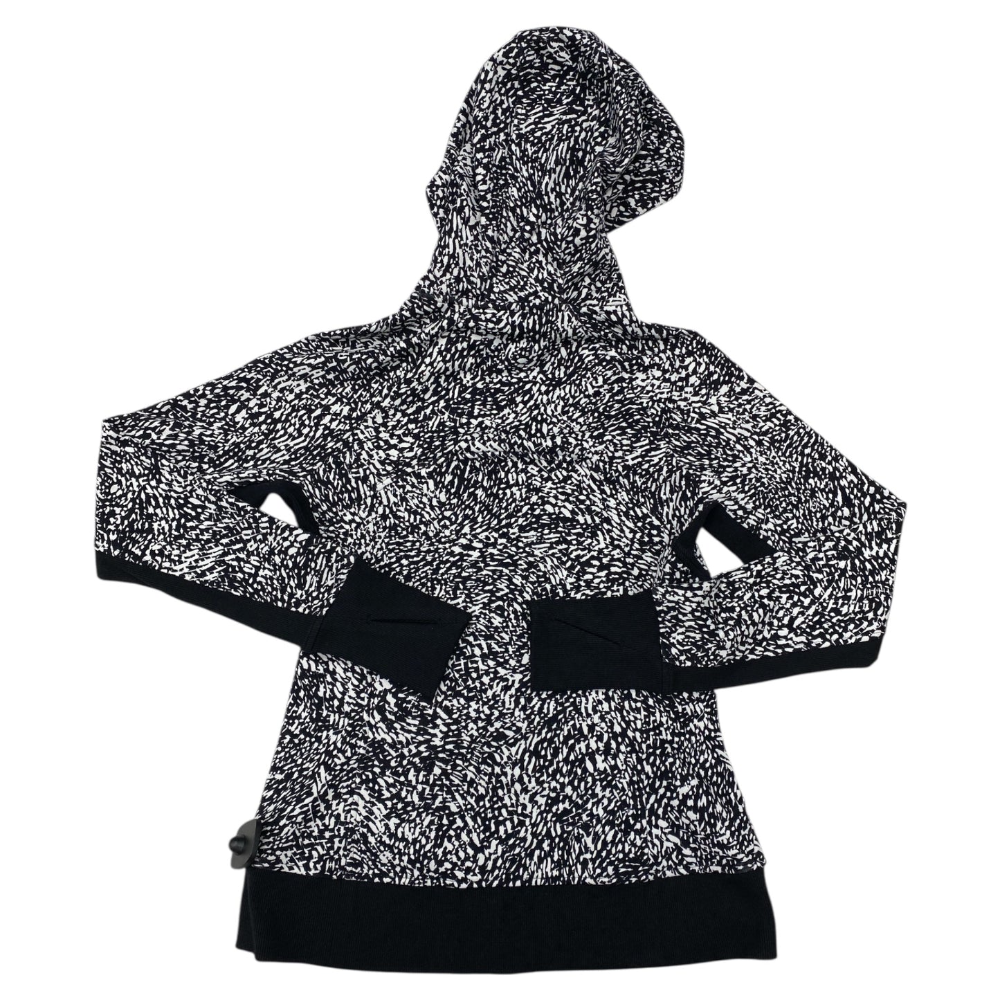 Athletic Jacket By Athleta In Black & White, Size:S