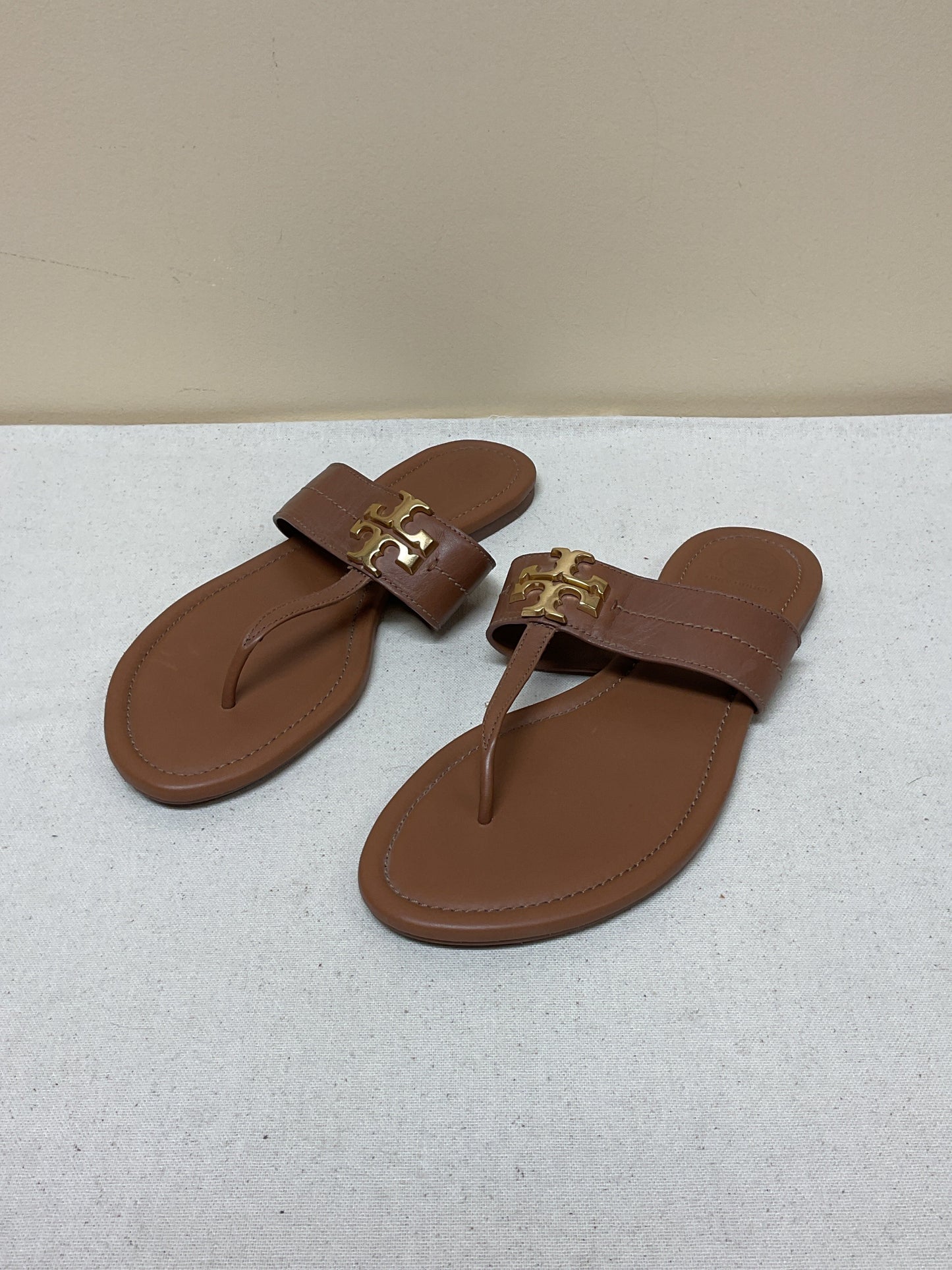 Sandals Designer By Tory Burch In Brown, Size:8