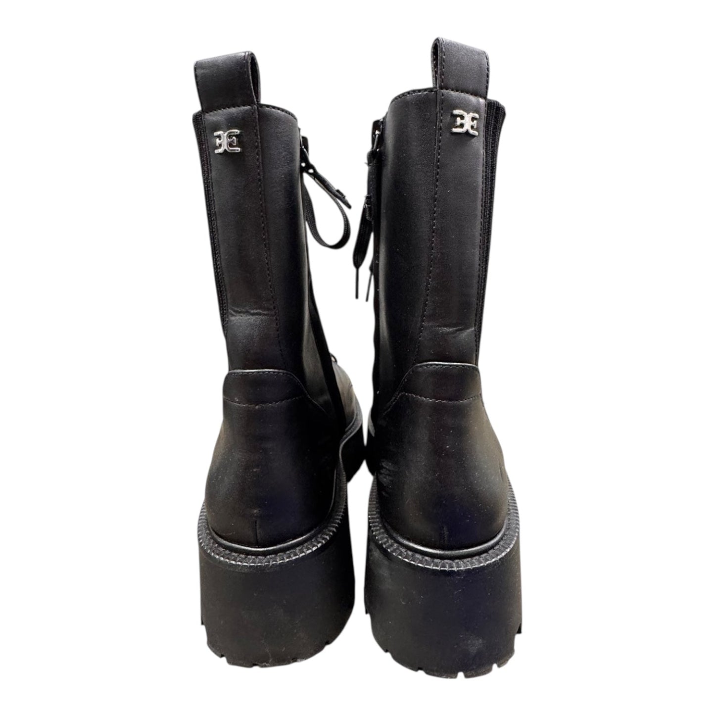 Boots Mid-Calf Heels By Sam Edelman In Black, Size:8