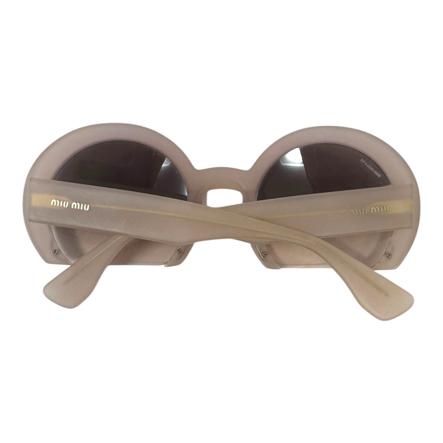 SMU 07Q Round Half Rim Sunglasses Luxury Designer By Miu Miu