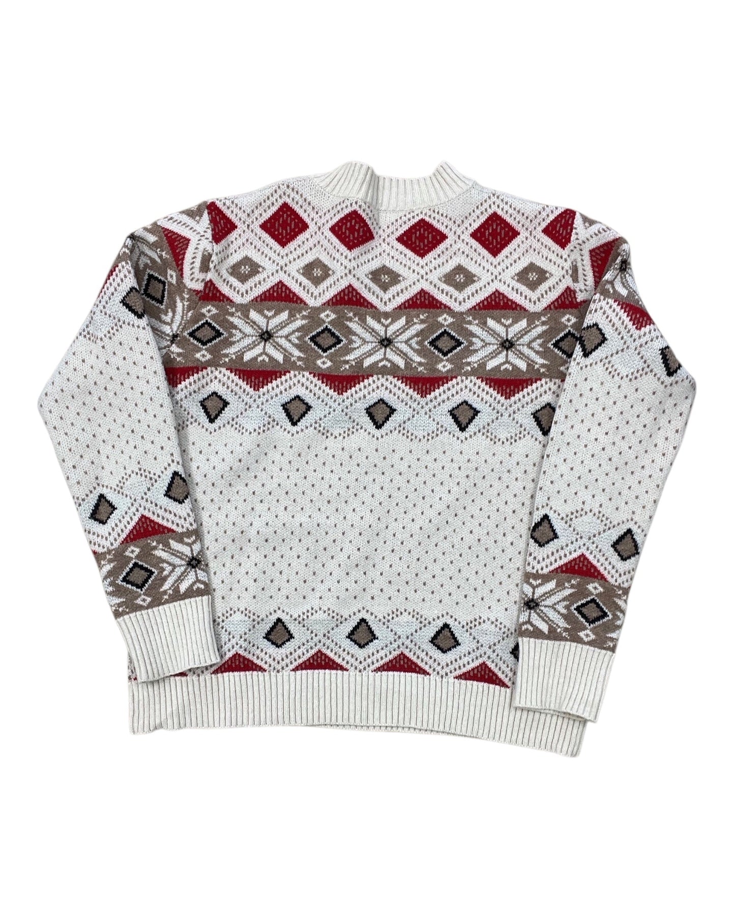 Sweater By Clothes Mentor In Cream & Tan, Size:Xl