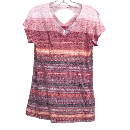 Top Ss By Earth Yoga In Pink, Size:Xl
