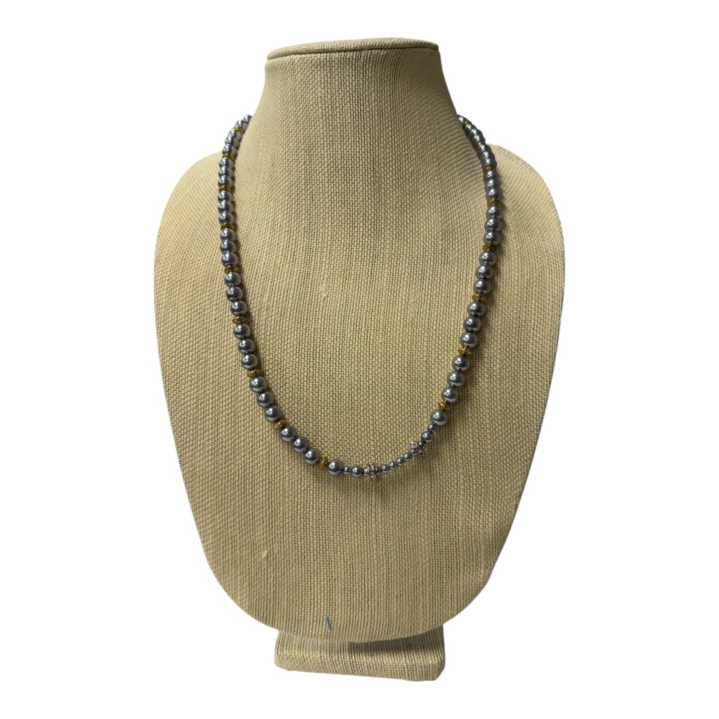 Necklace Other In Grey