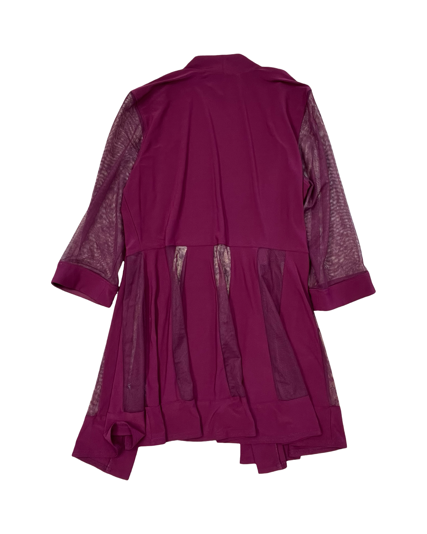 Cardigan By R And M Richards In Maroon, Size:M