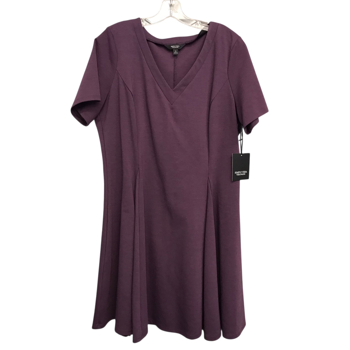 Dress Casual Midi By Simply Vera In Purple, Size:Xl