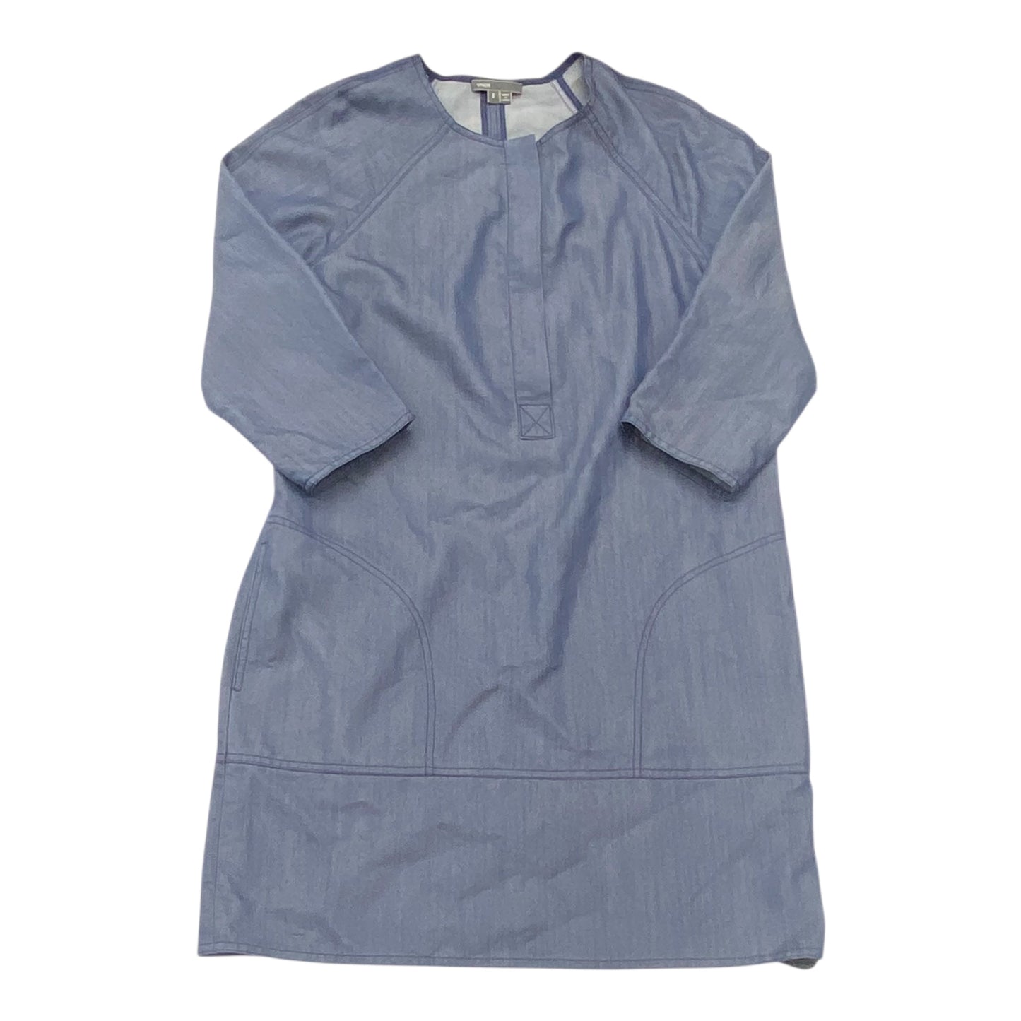 Dress Casual Midi By Vince In Blue, Size:L