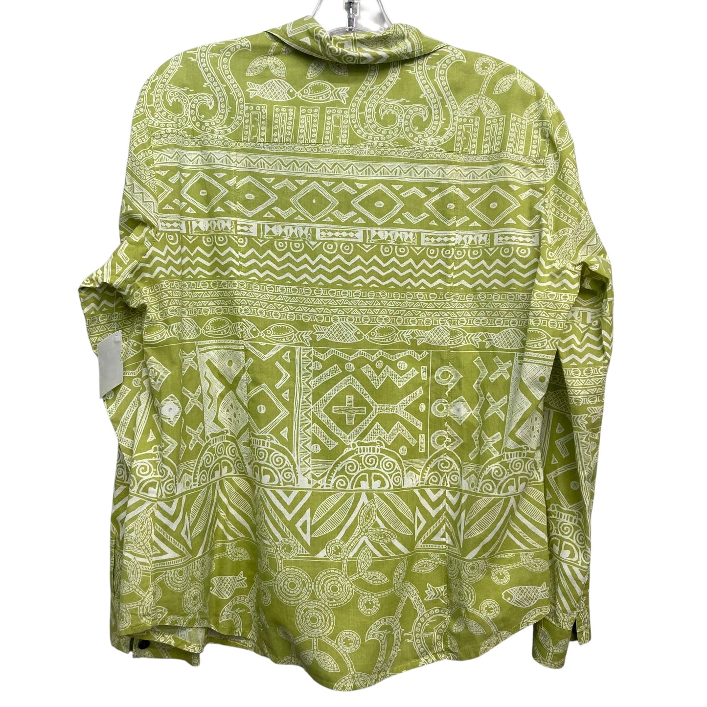 Top Ls By Chicos In Green & White, Size:M